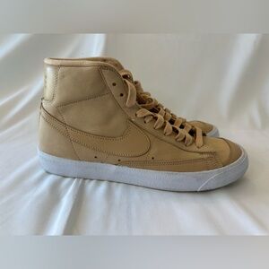 Size 10.5- Nike Blazer Premium Mid Vachetta Tan sneakers
